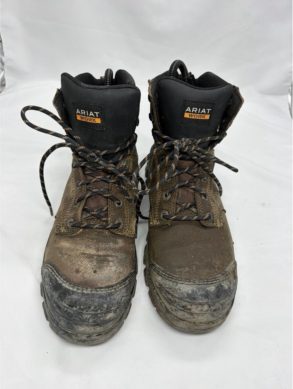 Ariat Treadfast Boots Men's Size 10D Leather 6" Waterproof Steel Toe Work Boot